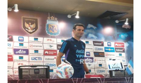 Pelatih timnas Argentina, Lionel Scaloni.