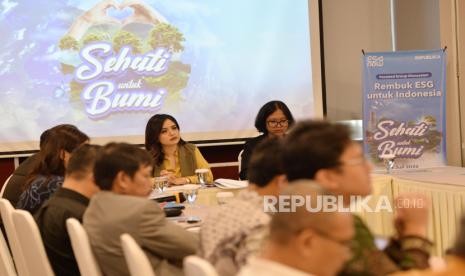 Participants participated in Focus Group Discussion Republika entitled ESG Rembuk for Indonesia at the Indonesia Stock Exchange Building Jakarta, Thursday (4/7/2024).