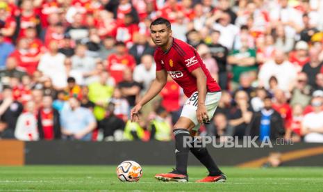 Gelandang Manchester United Casemiro. 