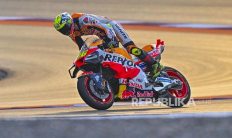 Pembalap Spanyol Joan Mir dari Repsol Honda.