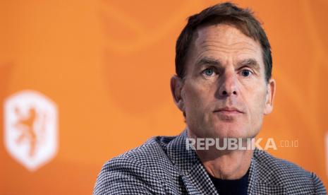  Pelatih timnas sepak bola Belanda Frank de Boer.