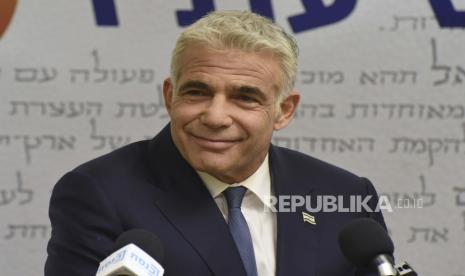 Menlu Israel Yair Lapid. Dubes Ukraina mengkritik Menlu Israel atas pernyataannya soal konflik Rusia-Ukraina.