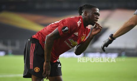 Bek Manchester United (MU) Aaron Wan-Bissaka.