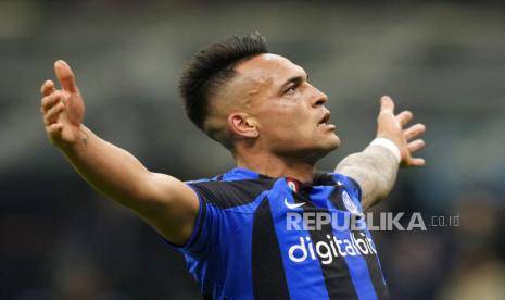 Striker Inter Milan, Lautaro Martinez. Arsenal tertarik meminang Lautaro Martinez.