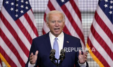 Joe Biden berjanji mengembalikan martabat semua orang jika terpilih jadi presiden AS. Ilustrasi.