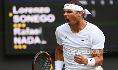 Rafael Nadal menjaga ekspektasi sambil tetap fokus pada kebugaran ketika dia mengikuti Cincinnati Masters. Ilustrasi.