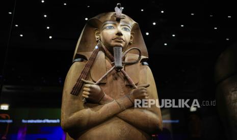 The coffin of Ramses II, as part of the exhibition titled 