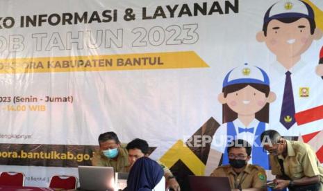 Posko Pelayanan dan Informasi PPDB Bantul 2023. 