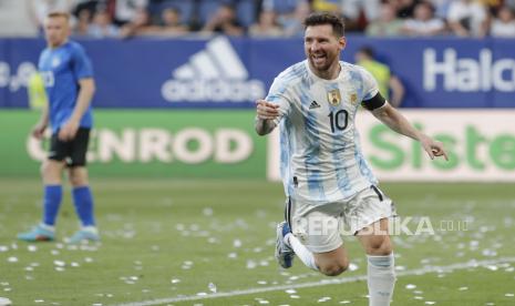  Pemain Argentina Lionel Messi.