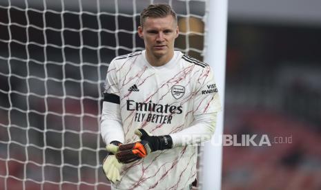 Penjaga gawang Arsenal Bernd Leno.