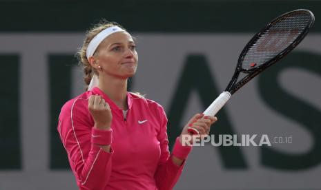 Petenis Ceko, Petra Kvitova, mengalahkan petenis Jerman, Laura Siegemund 6-3, 6-3 di babak perempat final (Foto: Petra Kvitova)