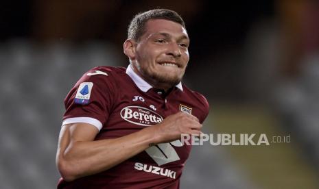 Andrea Belotti, penyerang Torino yang diminati Tottenham Hotspur. 