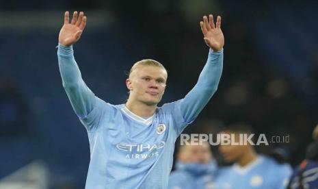 Penyerang Manchester City Erling Haaland.