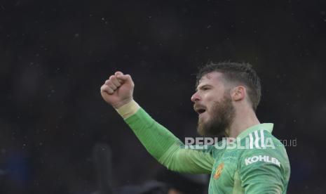 Penjaga gawang Manchester United (MU) David de Gea.