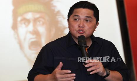 Ketua Umum PSSI Erick Thohir.  Erick Thohir mengungkapkan banyak catatan yang diberikan FIFA terkait kesiapan venue Piala Dunia U-20 2023.