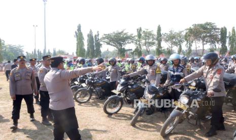 Polres Indramayu melaksanakan Apel Gelar Sarana Prasarana dan Kendaraan Dinas dalam rangka Operasi Mantap Brata Lodaya 2023-2024, Jumat (29/9/2023). 