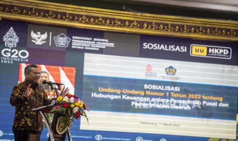 Wakil Menteri Keuangan Suahasil Nazara. Suahasil mengingatkan risiko ketidakpastian pada 2023 masih tinggi dengan meningkatnya risiko global.