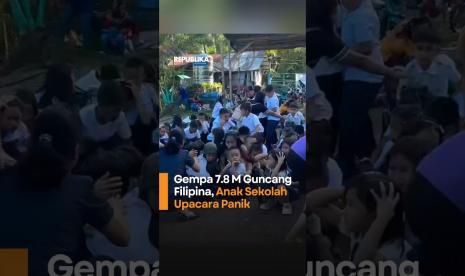 Gempa 78 M Guncang Filipina Anak Sekolah Upacara Panik