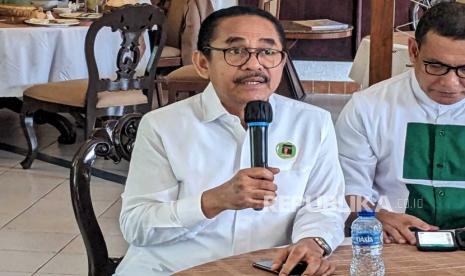 Wakil Sekretaris Majelis Pertimbangan PPP yang juga juru bicara PPP Usman M. Tokan. PPP sebut jika PDIP gabung dengan Koalisi Indonesia Bersatu bakal mudah menang Pemilu