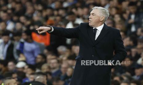 Pelatih Real Madrid Carlo Ancelotti. 