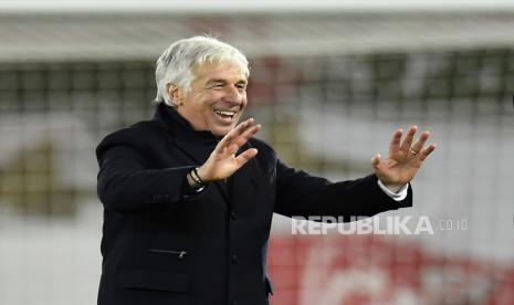 Pelatih Atalanta Gian Piero Gasperini.