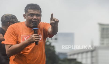 Presiden KSPI Said Iqbal mengatakan puluhan ribu buruh akan menggelar aksi demonstrasi pada 14 Januari 2023 menolak isi Perppu Cipta Kerja. (ilustrasi)