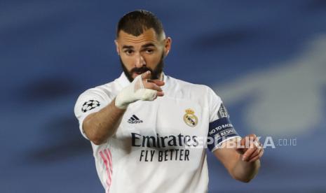 Striker Real Madrid, Karim Benzema.