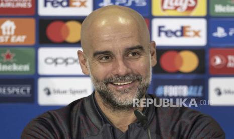 Pelatih Manchester City Pep Guardiola 