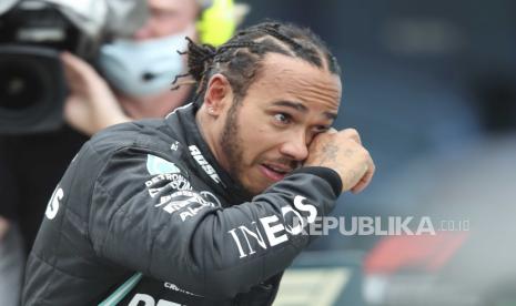  Pembalap F1 asal Inggris Lewis Hamilton dari Mercedes-AMG Petronas.