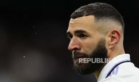  Pemain Real Madrid  Karim Benzema.