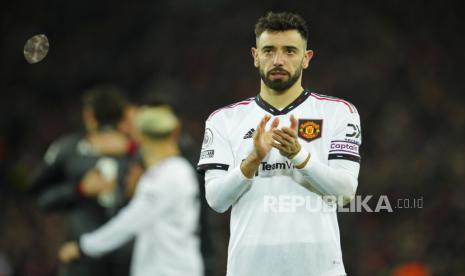 Kapten Manchester United  Bruno Fernandes 