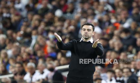 Pelatih kepala Barcelona Xavi Hernandez.