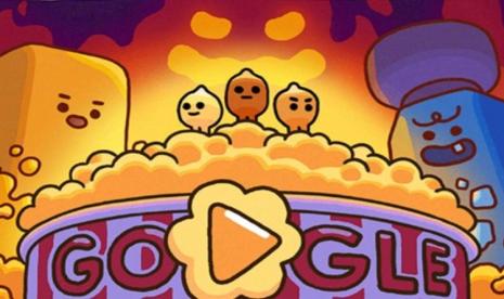 Gemas, Google Doodle Rayakan Kehadiran Popcorn dengan Game Interaktif, Ikuti Keseruannya