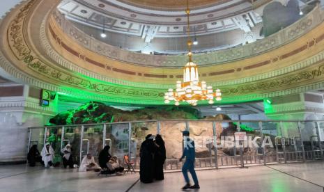 Bukit Safa di dalam Masjidil Haram, Makkah, Arab Saudi, Selasa (18/7/2023).