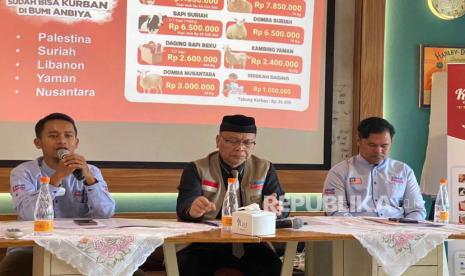 Aman Palestin menggelar konferensi pers program 