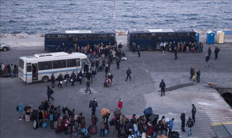 Kebakaran di kamp pengungsian pulau Lesbos, Yunani