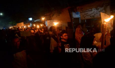 pawai obor sambut tahun baru Islam.