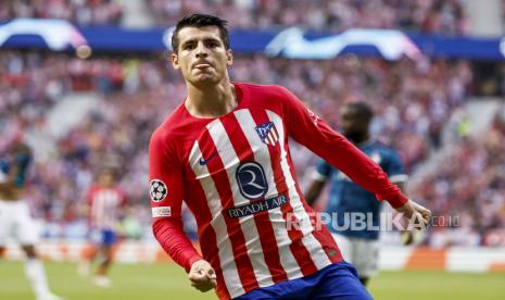 Penyerang  Atletico Madrid Alvaro Morata