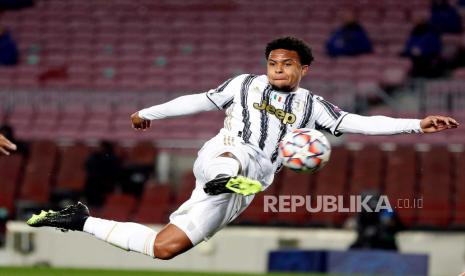  Gelandang Juventus Weston McKennie.