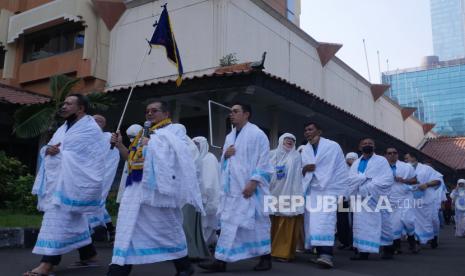 Malaysia Mulai Kursus Dasar Haji 1444 H Bulan Ini. Foto: ilustrasi manasik haji