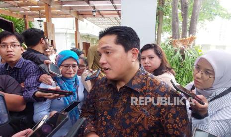 Menteri Koordinator Bidang Kemaritiman dan Investasi Ad-Interim Erick Thohir menjelaskan komitmen Indonesia dalam transisi energi pada acara peluncuran Comprehensive Investment and Policy Plan (CIPP) di Kementerian ESDM, Selasa (21/11).