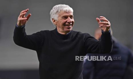 Pelatih Atalanta Gian Piero Gasperini.