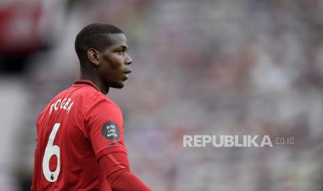  Gelandang Manchester United (MU) Paul Pogba. 