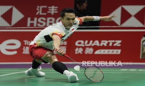 Pebulu tangkis Indonesia Jonatan Christie.