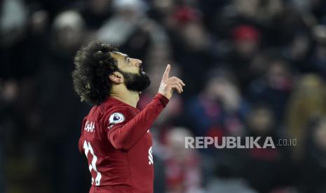 Pemain Liverpool Mohamed Salah.