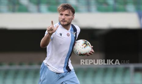 Penyerang Lazio Ciro Immobile