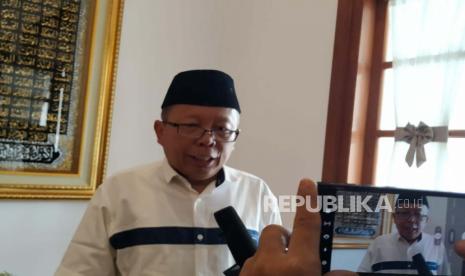 Wakil Ketua Majelis Permusyawaratan PPP, Arsul Sani di kediaman Plt. Ketum PPP, Muhammad Mardiono di Kabupaten Sleman, DIY, Rabu (26/4/2023). Arsul Sani sebut nama Ganjar Pranowo paling banyak disuarakan jadi capres dari PPP.