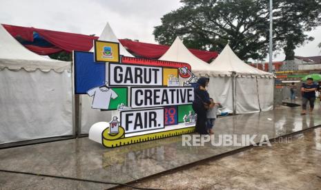 Pelaksanaan Garut Creative Fair di Alun-Alun Kabupaten Garut, Sabtu (19/2/2023). 