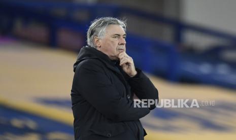 Pelatih Everton Carlo Ancelotti.