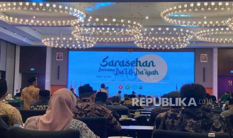 Kegiatan “Sarasehan Bersama Dai dan Daiyah Jawa Barat dalam rangka Pencegahan Radikal Terorisme di Indonesia”, yang digelar Badan Nasional Penanggulangan Terorisme (BNPT) di Pullman Hotels and Resorts, Kota Bandung, Jawa Barat, Rabu (24/5/2023).